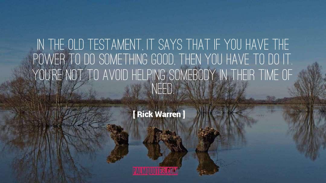 Destituent Power quotes by Rick Warren