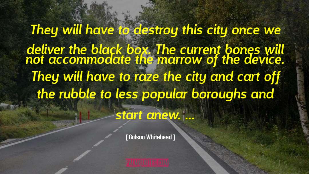 Destroy City Simulator quotes by Colson Whitehead