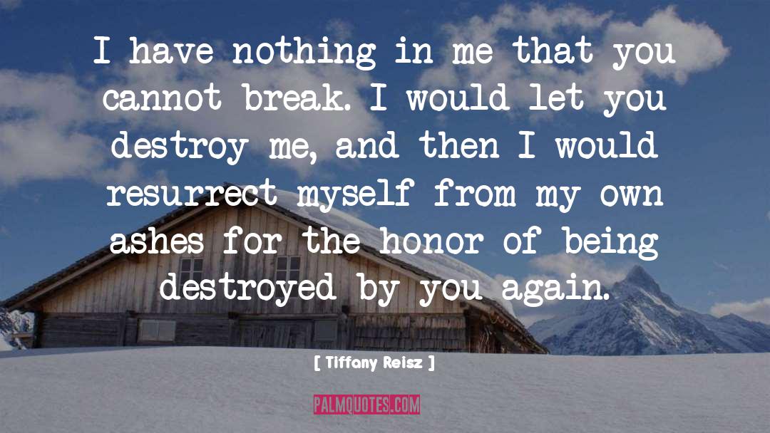 Destroy Me quotes by Tiffany Reisz