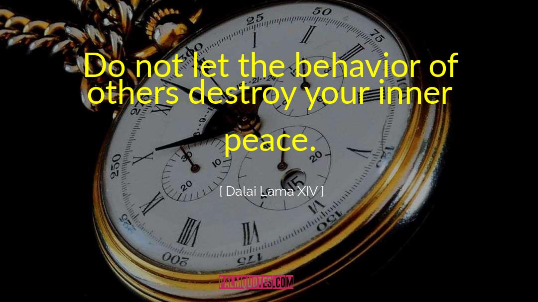 Destroy Your Inner Peace quotes by Dalai Lama XIV