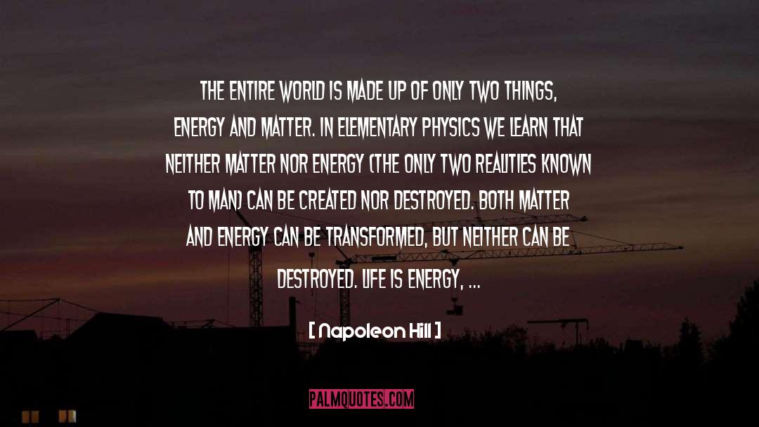 Destroyed quotes by Napoleon Hill