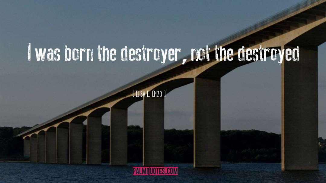 Destroyer quotes by Elisa E. Enzo