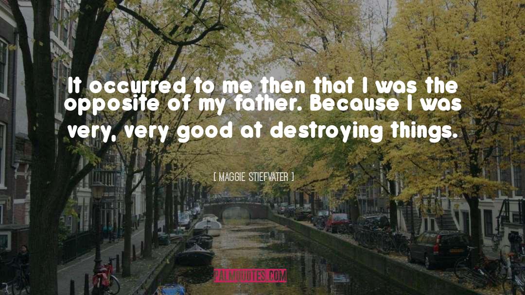 Destroying Things quotes by Maggie Stiefvater