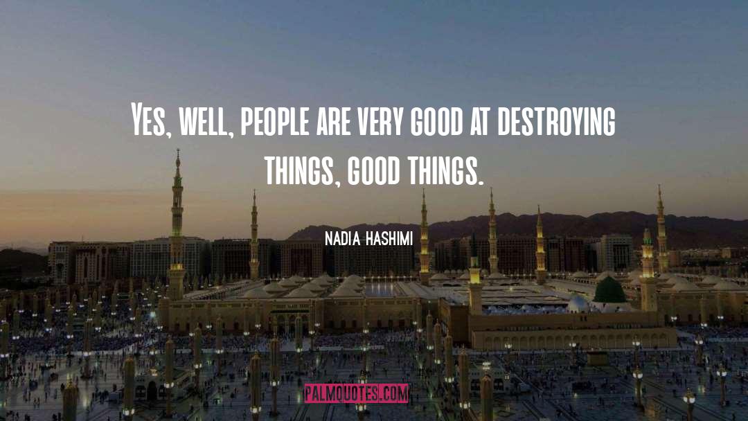 Destroying Things quotes by Nadia Hashimi