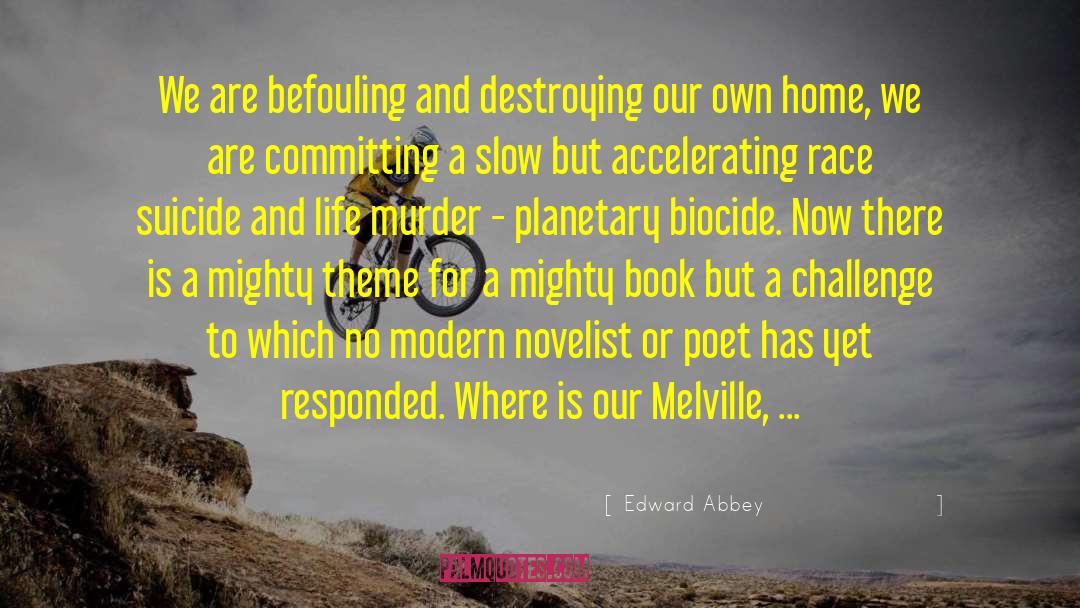 Destroying Yourself quotes by Edward Abbey