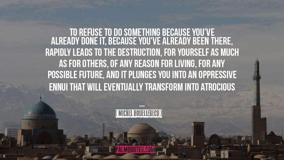 Destruction quotes by Michel Houellebecq