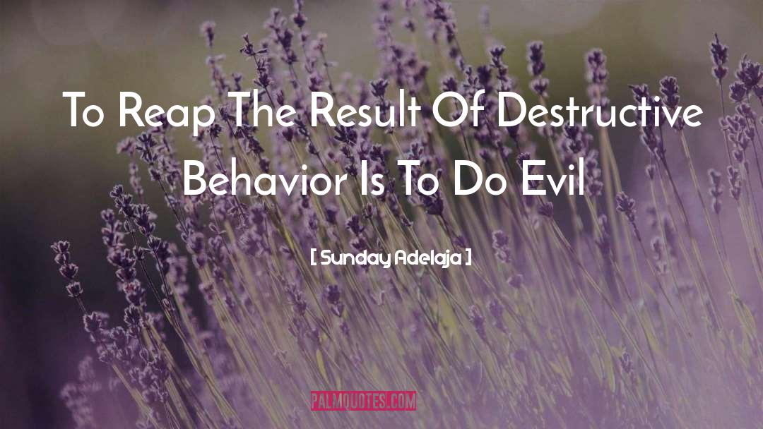 Destructive Behavior quotes by Sunday Adelaja