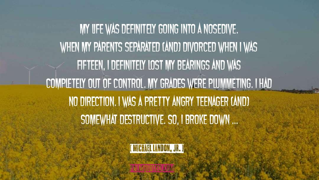Destructive quotes by Michael Landon, Jr.
