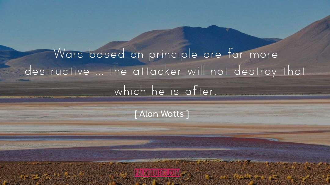 Destructive quotes by Alan Watts