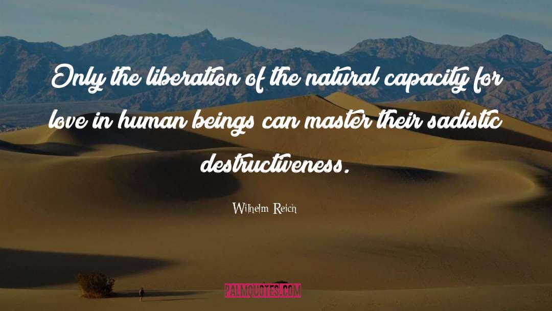 Destructiveness quotes by Wilhelm Reich