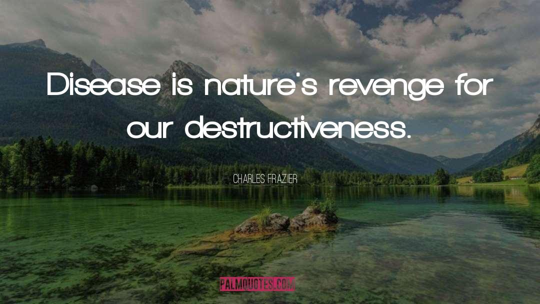 Destructiveness quotes by Charles Frazier