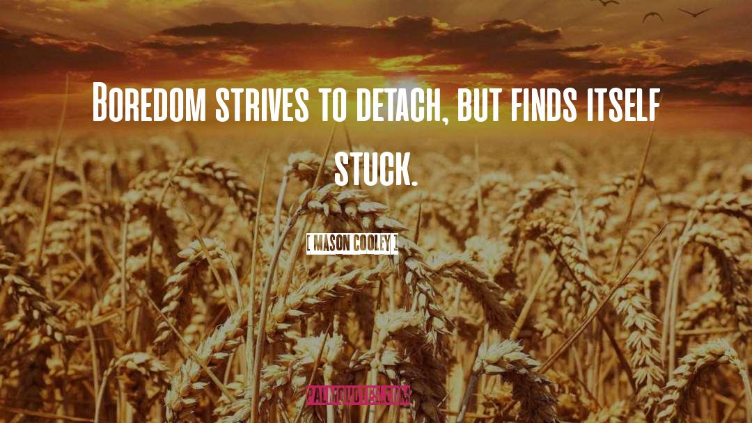 Detach quotes by Mason Cooley