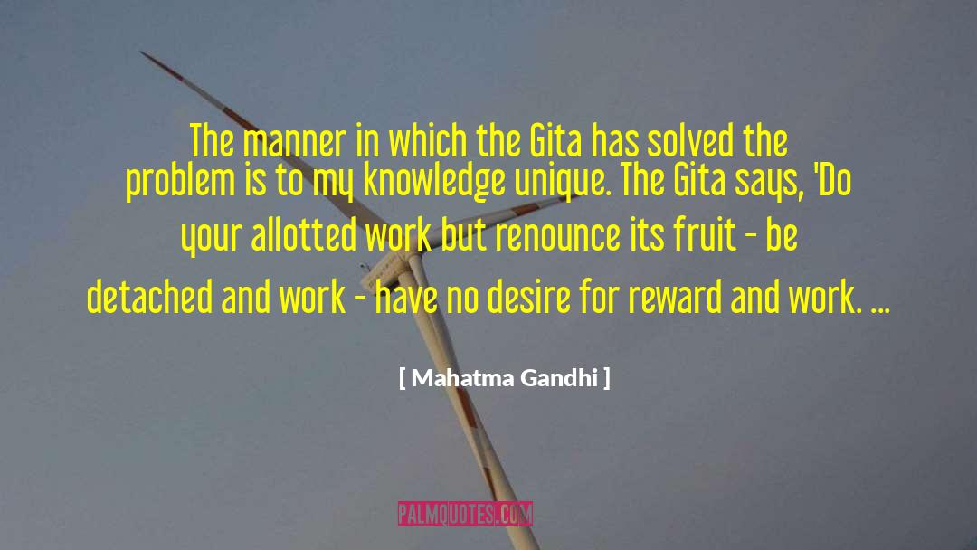 Detached Observer quotes by Mahatma Gandhi