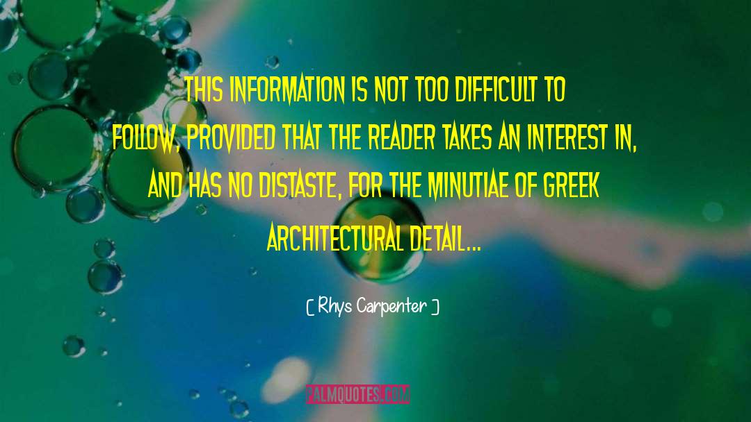 Detail Orientation quotes by Rhys Carpenter