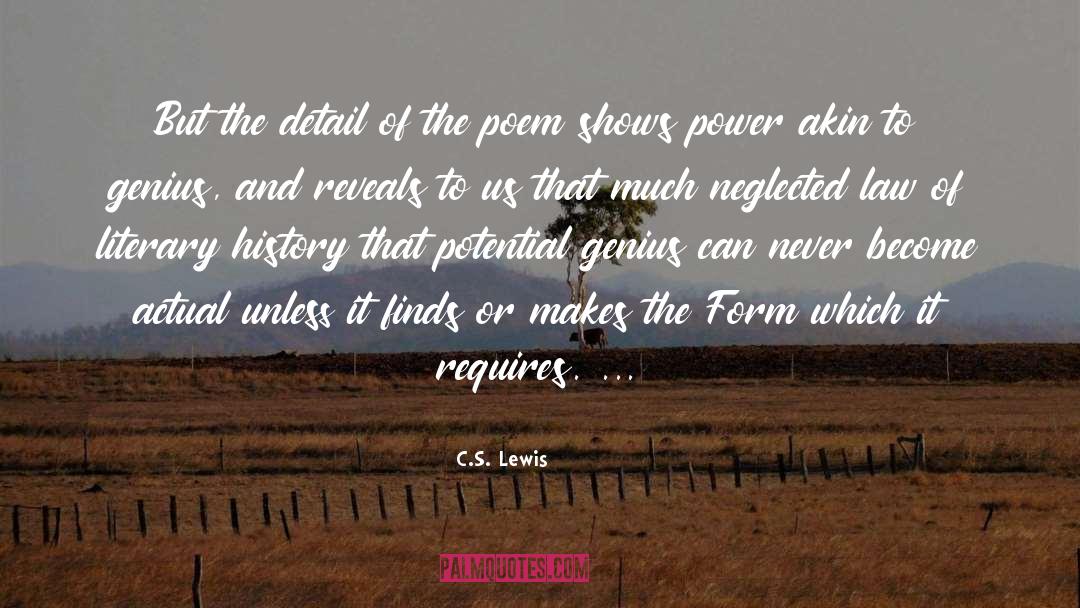 Detail quotes by C.S. Lewis
