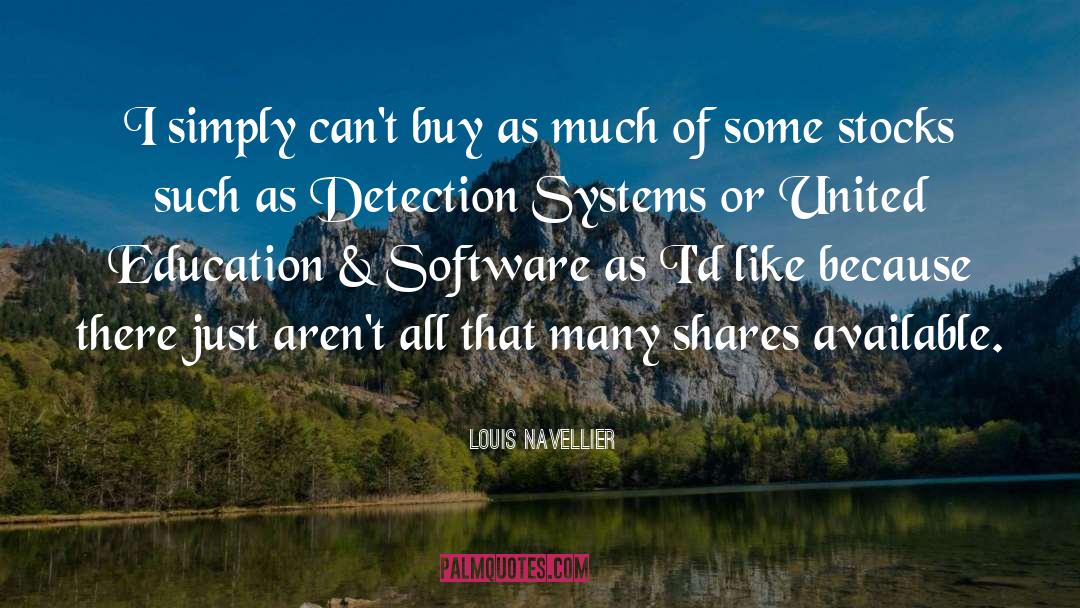 Detection quotes by Louis Navellier