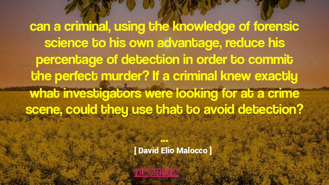 Detection quotes by David Elio Malocco