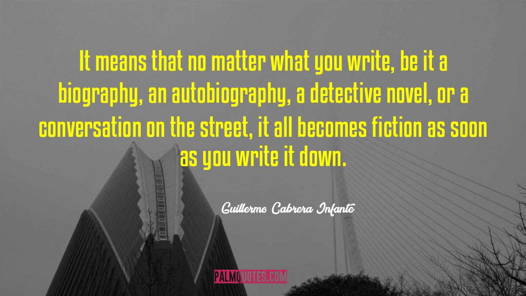 Detective Fiction quotes by Guillermo Cabrera Infante