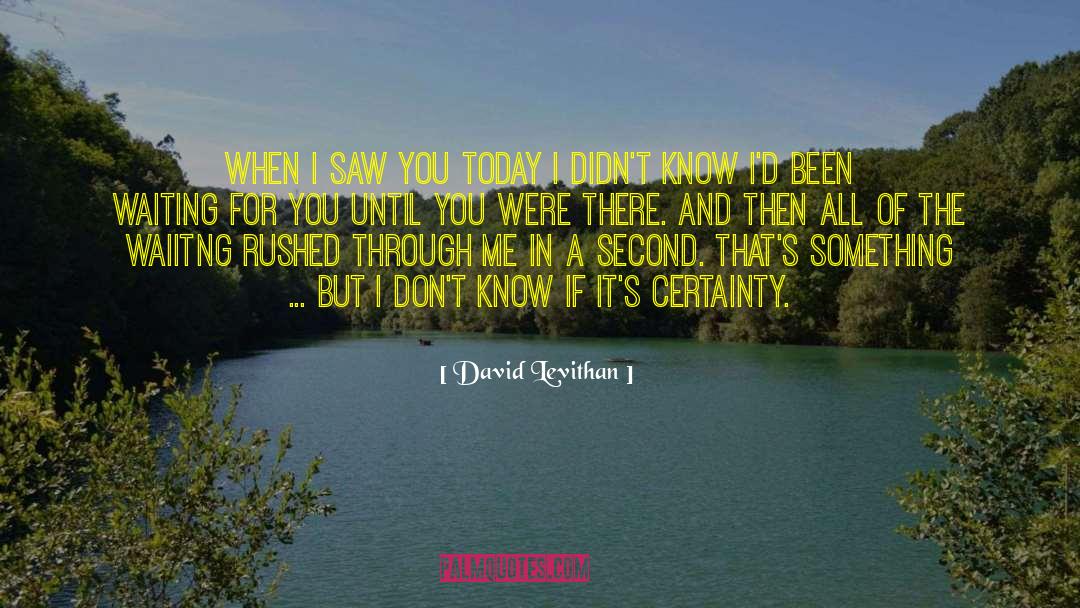 Detective Novel quotes by David Levithan