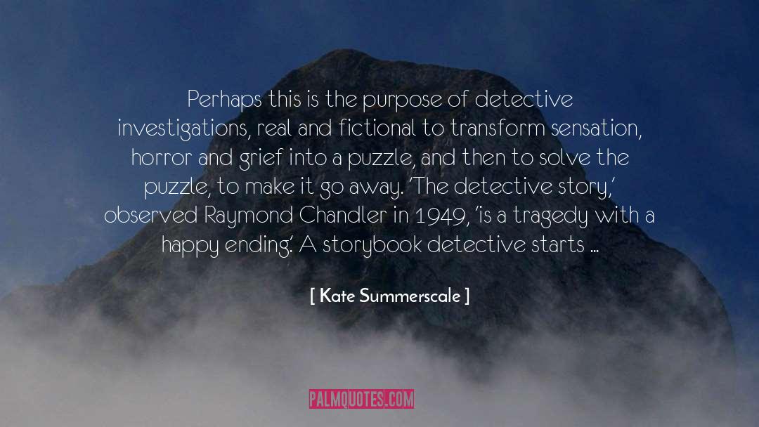 Detectives quotes by Kate Summerscale