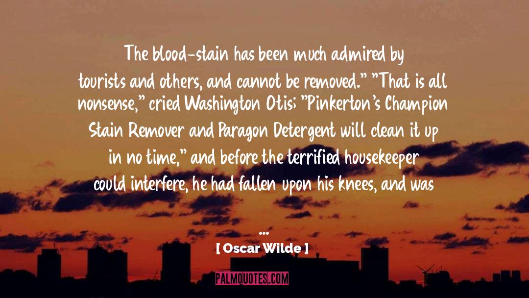 Detergent quotes by Oscar Wilde