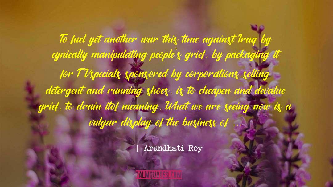 Detergent quotes by Arundhati Roy