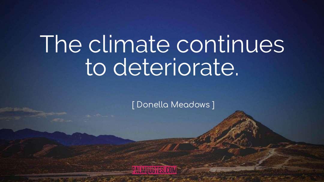 Deteriorate quotes by Donella Meadows
