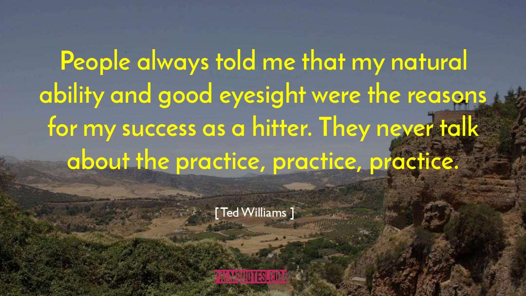 Determination And Success quotes by Ted Williams