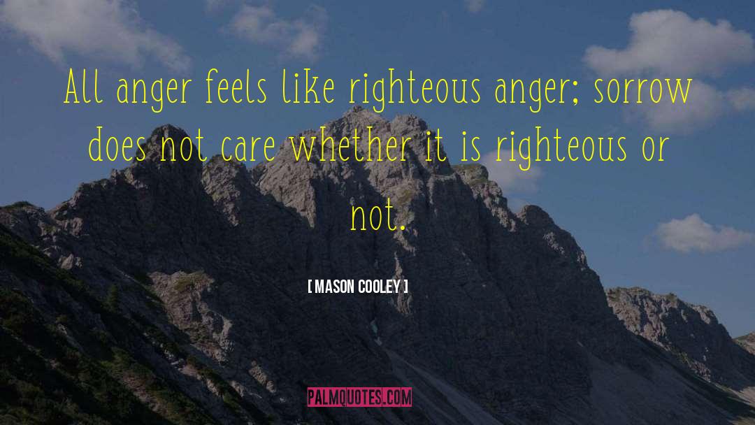 Determination Righteous Anger quotes by Mason Cooley