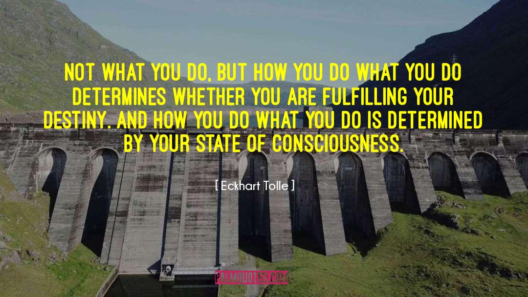 Determine Your Destiny quotes by Eckhart Tolle