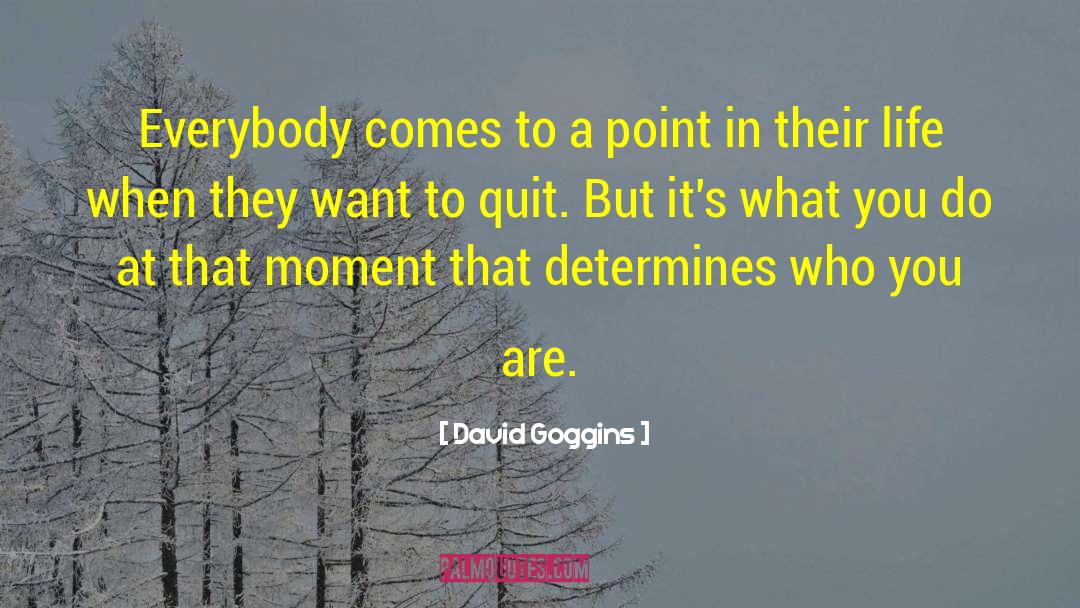 Determines Who Wins quotes by David Goggins