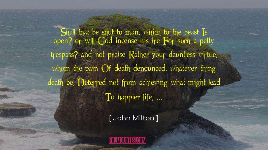 Deterred quotes by John Milton