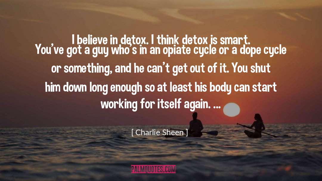 Detox quotes by Charlie Sheen