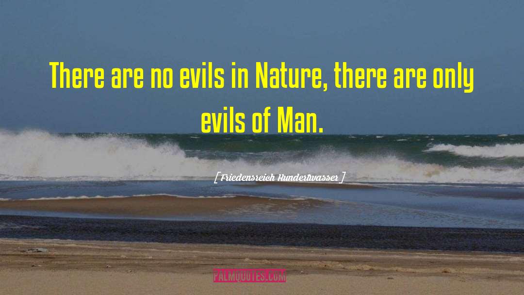 Deuteronomy Evil quotes by Friedensreich Hundertwasser