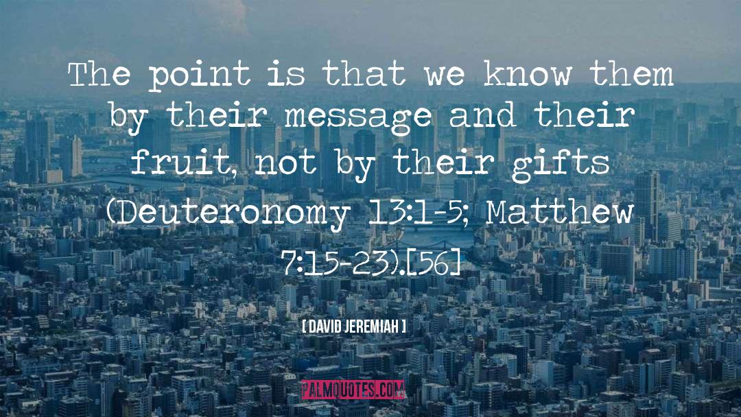 Deuteronomy quotes by David Jeremiah
