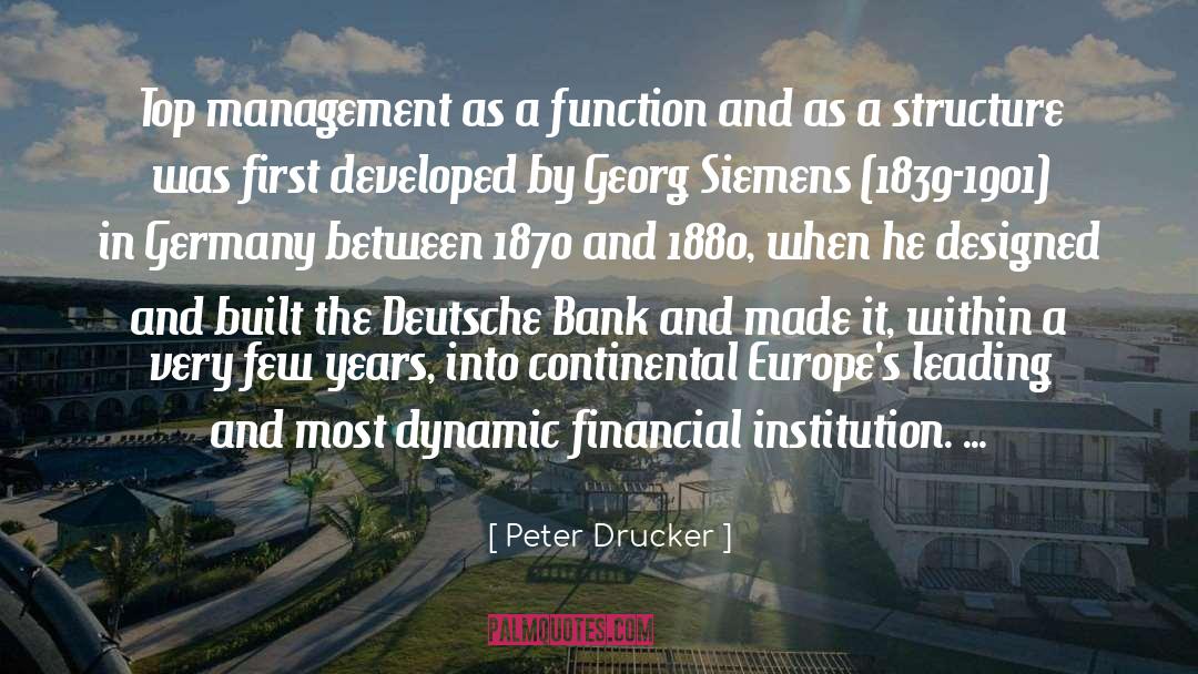 Deutsche Bank quotes by Peter Drucker