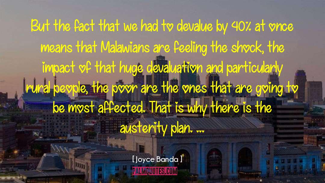Devaluation quotes by Joyce Banda