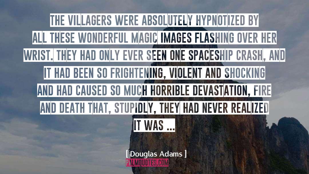 Devastation quotes by Douglas Adams