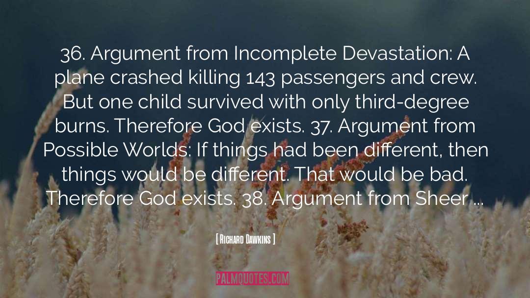 Devastation quotes by Richard Dawkins