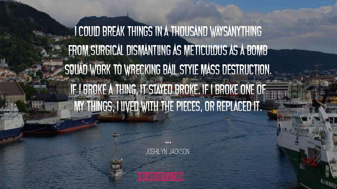 Devastation quotes by Joshilyn Jackson