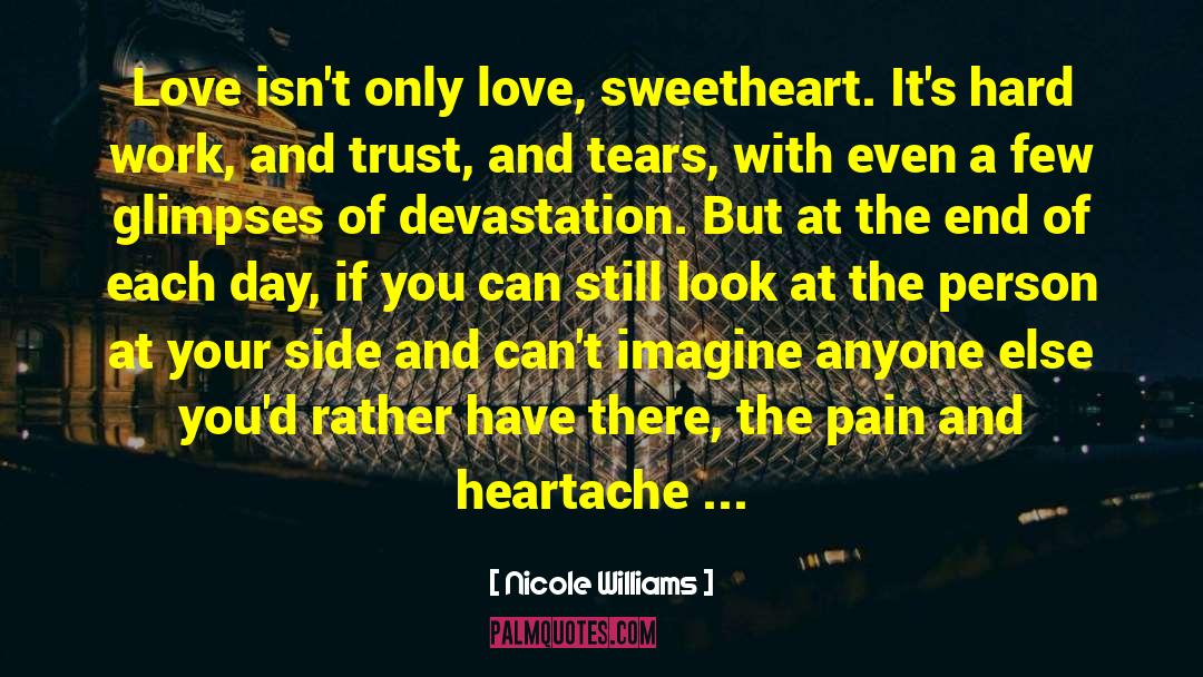 Devastation quotes by Nicole Williams