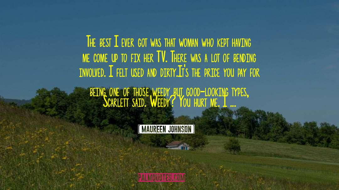 Devell Johnson quotes by Maureen Johnson