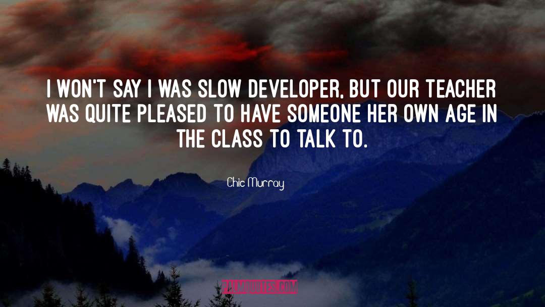 Developer quotes by Chic Murray