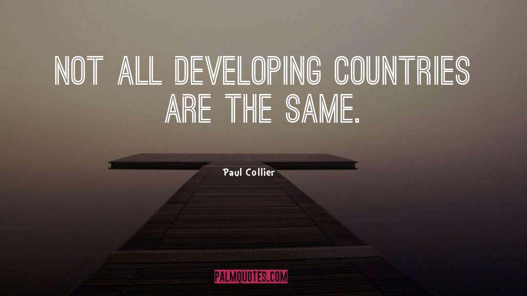 Developing Countries quotes by Paul Collier