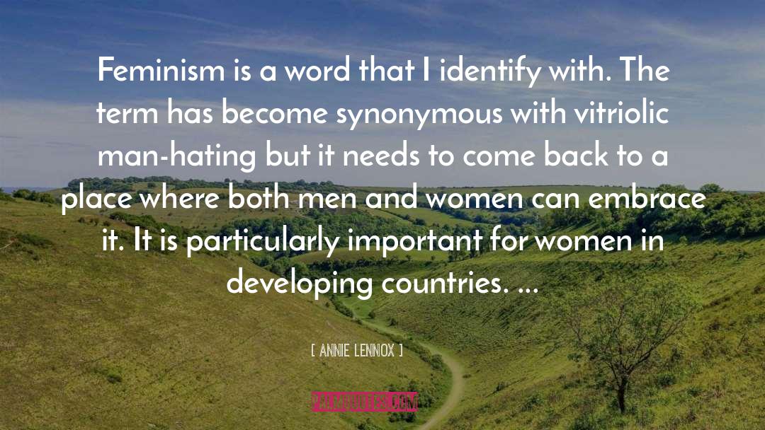 Developing Countries quotes by Annie Lennox