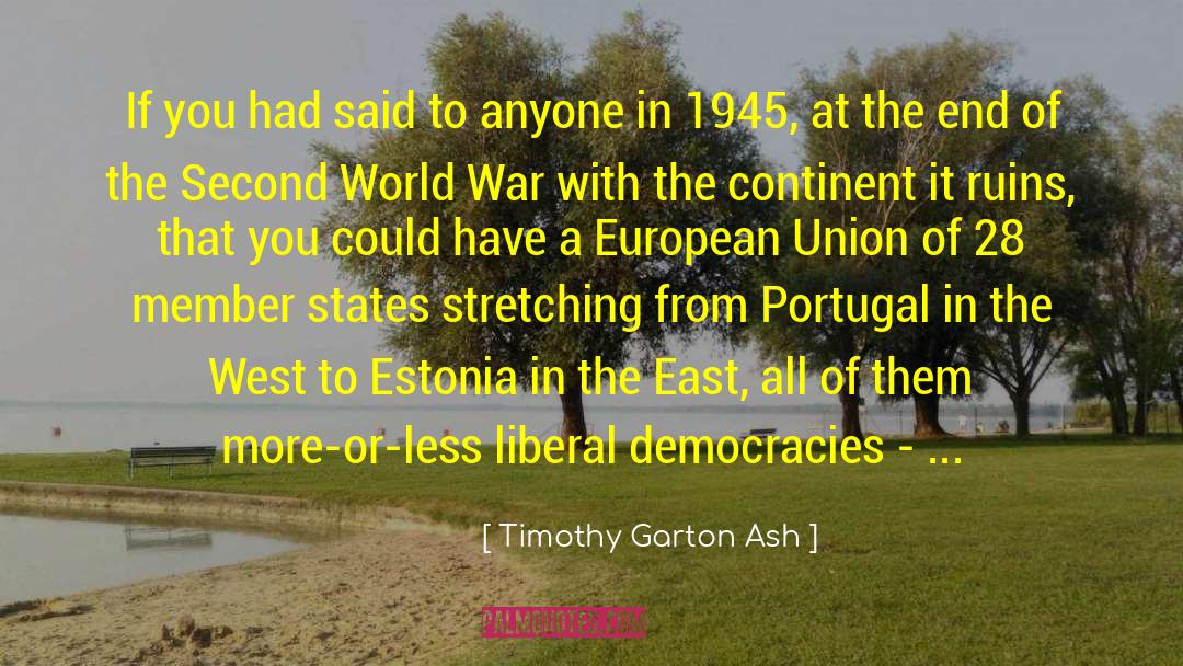 Developing Democracy quotes by Timothy Garton Ash