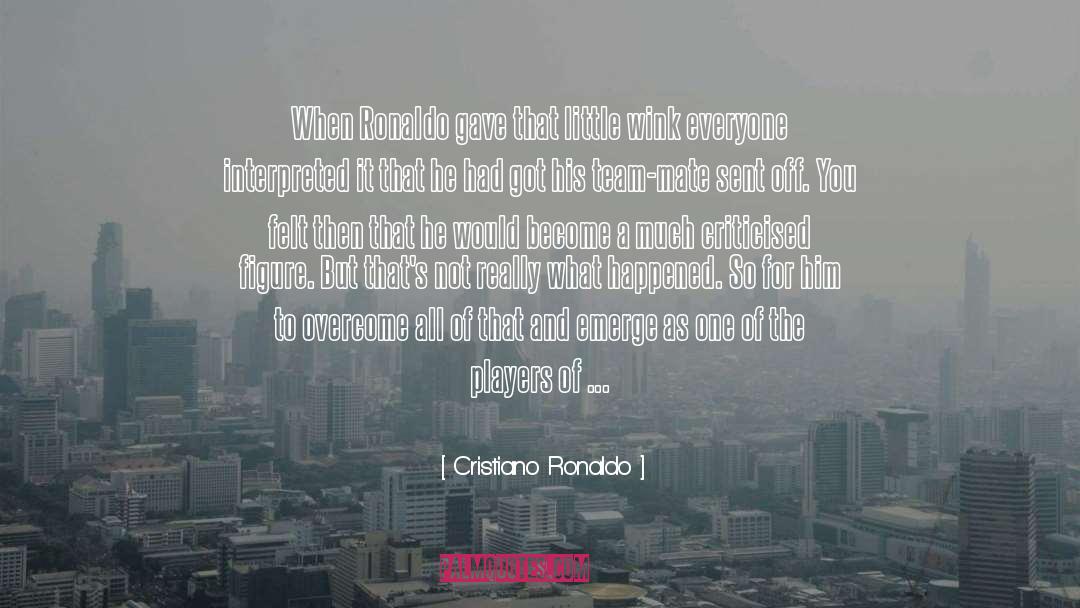 Developing Talent quotes by Cristiano Ronaldo