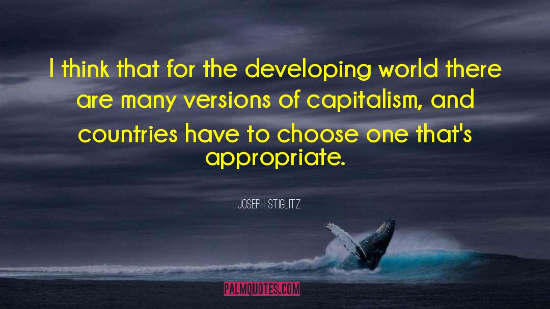 Developing World quotes by Joseph Stiglitz