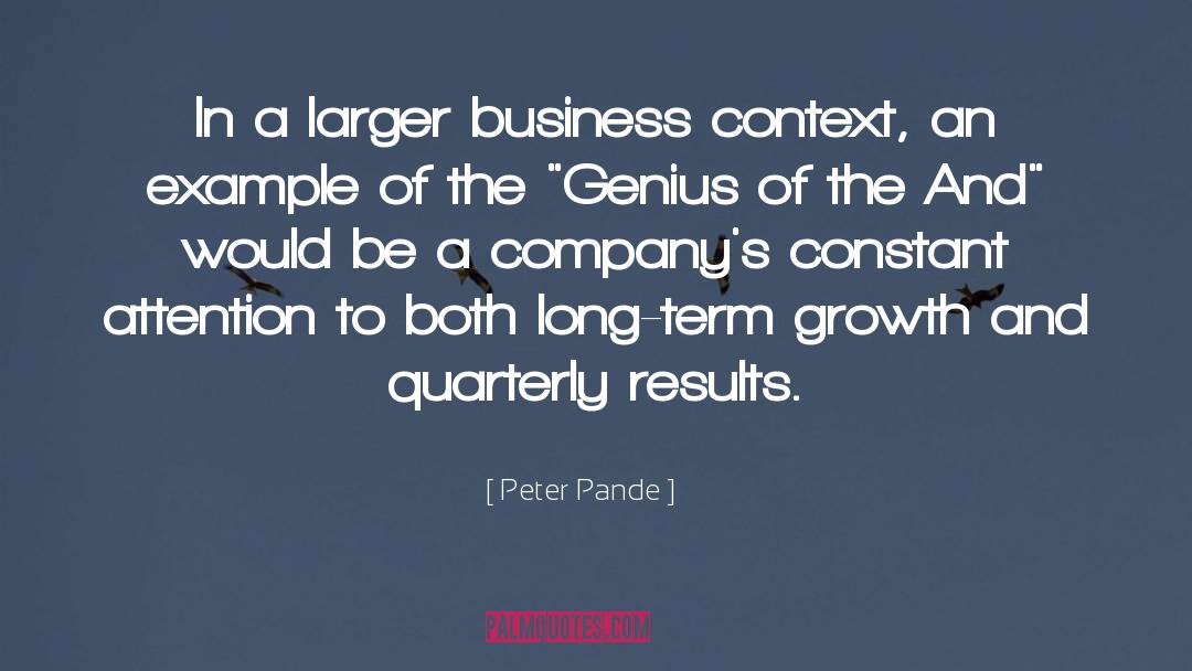 Development And Growth quotes by Peter Pande