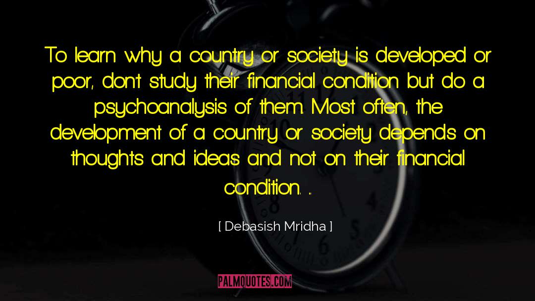 Development Of A Country quotes by Debasish Mridha